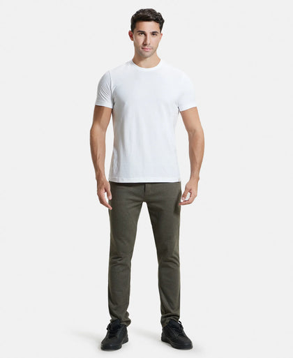 Super Combed Supima Cotton Round Neck Half Sleeve T-Shirt - White-4