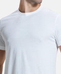 Super Combed Supima Cotton Round Neck Half Sleeve T-Shirt - White-7