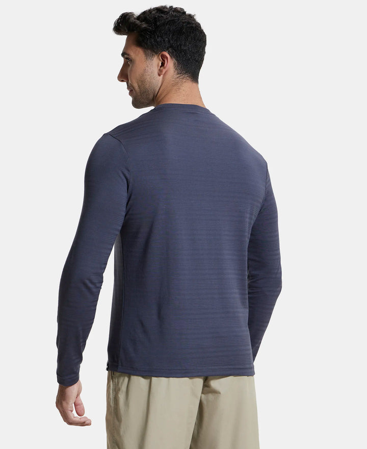 Super Combed Supima Cotton Solid Round Neck Full Sleeve T-Shirt - Periscope-3
