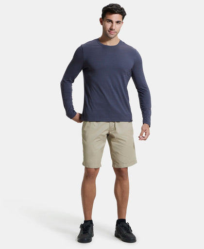 Super Combed Supima Cotton Solid Round Neck Full Sleeve T-Shirt - Periscope-4