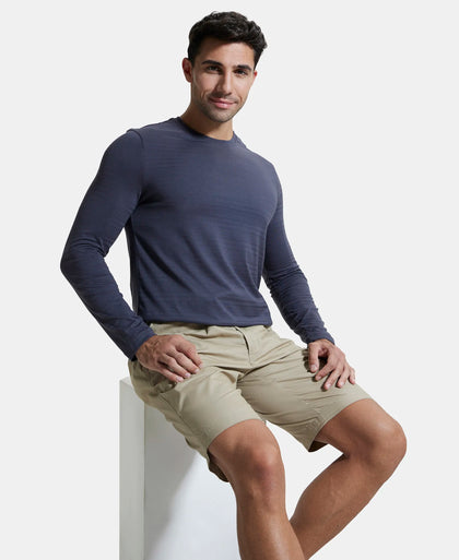 Super Combed Supima Cotton Solid Round Neck Full Sleeve T-Shirt - Periscope-6