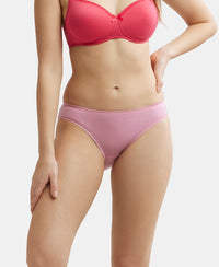 Wirefree Non Padded Super Combed Cotton Elastane Full Coverage Everyday Bra with Concealed Shaper Panel - Ruby-6