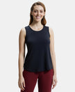 Environment Friendly Lyocell Relaxed Fit Tank Top - Black-1