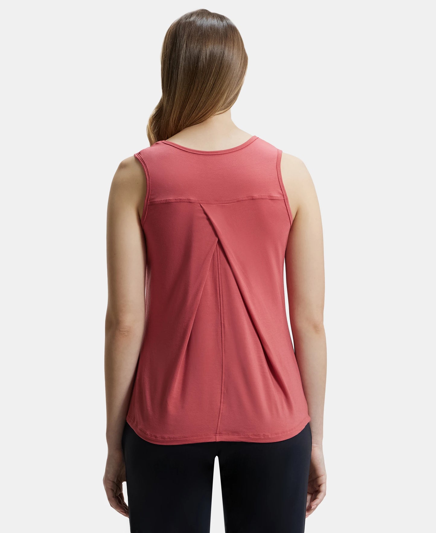 Environment Friendly Lyocell Relaxed Fit Tank Top - Garnet Rose-3