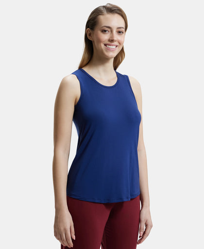 Environment Friendly Lyocell Relaxed Fit Tank Top - Medieval Blue-2