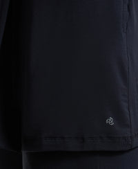 Environment Friendly Lyocell Relaxed Fit Full Sleeve Shrug - Black-9