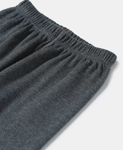 Kid's Super Combed Cotton Rich Thermal Long John with StayWarm Treatment - Charcoal Melange-3