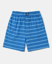 Super Combed Cotton Printed Boxer Shorts with Side Pockets - Assorted-2