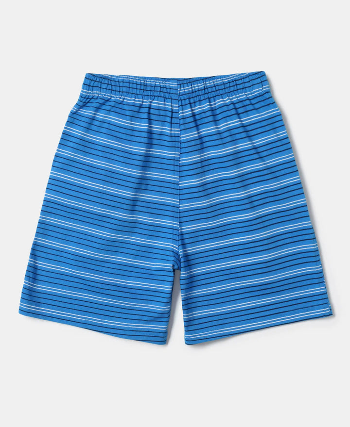 Super Combed Cotton Printed Boxer Shorts with Side Pockets - Assorted-3