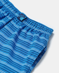 Super Combed Cotton Printed Boxer Shorts with Side Pockets - Assorted-4