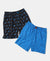Super Combed Cotton Printed Boxer Shorts with Side Pockets - Assorted-1