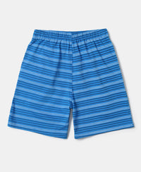 Super Combed Cotton Printed Boxer Shorts with Side Pockets - Assorted-11