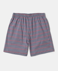 Super Combed Cotton Printed Boxer Shorts with Side Pockets - Assorted-5
