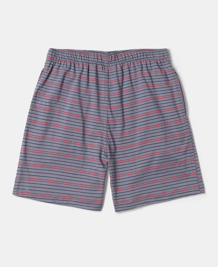Super Combed Cotton Printed Boxer Shorts with Side Pockets - Assorted-5