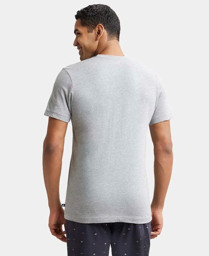 Super Combed Cotton Half Sleeved Inner T-Shirt - Grey Melange-3