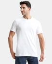 Super Combed Cotton Half Sleeved Inner T-Shirt - White-1