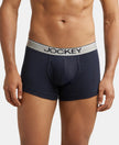 Super Combed Cotton Rib Solid Trunk with Ultrasoft Waistband - Deep Navy-1
