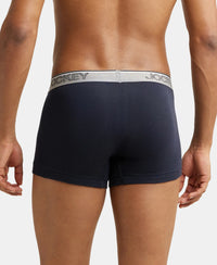 Super Combed Cotton Rib Solid Trunk with Ultrasoft Waistband - Deep Navy-3