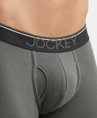 Super Combed Cotton Rib Solid Trunk with Ultrasoft Waistband - Deep Olive-6