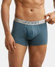 Super Combed Cotton Rib Solid Trunk with Ultrasoft Waistband - Deep Slate-1
