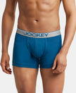 Super Combed Cotton Rib Solid Trunk with Ultrasoft Waistband - Seaport Teal-1