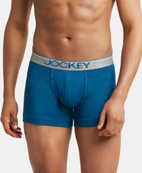 Super Combed Cotton Rib Solid Trunk with Ultrasoft Waistband - Seaport Teal-1