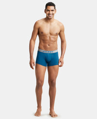 Super Combed Cotton Rib Solid Trunk with Ultrasoft Waistband - Seaport Teal-4