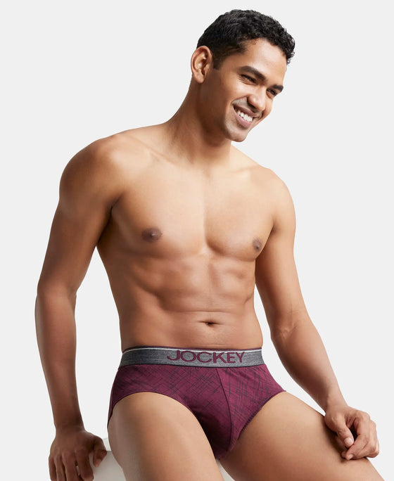 Super Combed Cotton Printed Brief with Ultrasoft Waistband - Assorted-6