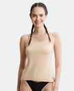 Super Combed Cotton Rib Camisole for Teens with Adjustable Straps - Skin-1
