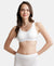 Wirefree Padded Super Combed Cotton Elastane Full Coverage Slip-On Uniform Bra with Concealed Underband - White-1