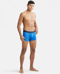 Microfiber Mesh Elastane Performance Trunk with StayDry Technology - Move Blue-4