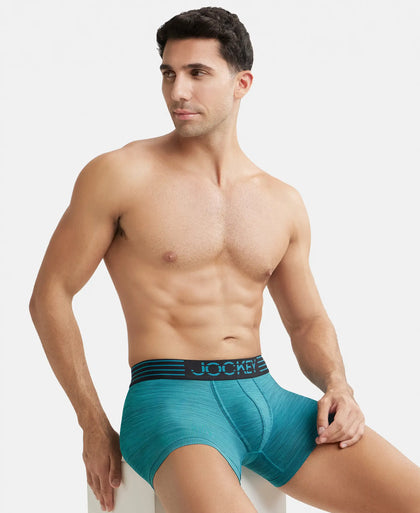 Microfiber Mesh Elastane Performance Trunk with StayDry Technology - Ocean Depth-5