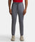 Microfiber Elastane Stretch Jogger with Zipper Pockets and StayDry Treatment - Quiet Shade-1