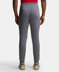 Microfiber Elastane Stretch Jogger with Zipper Pockets and StayDry Treatment - Quiet Shade-3