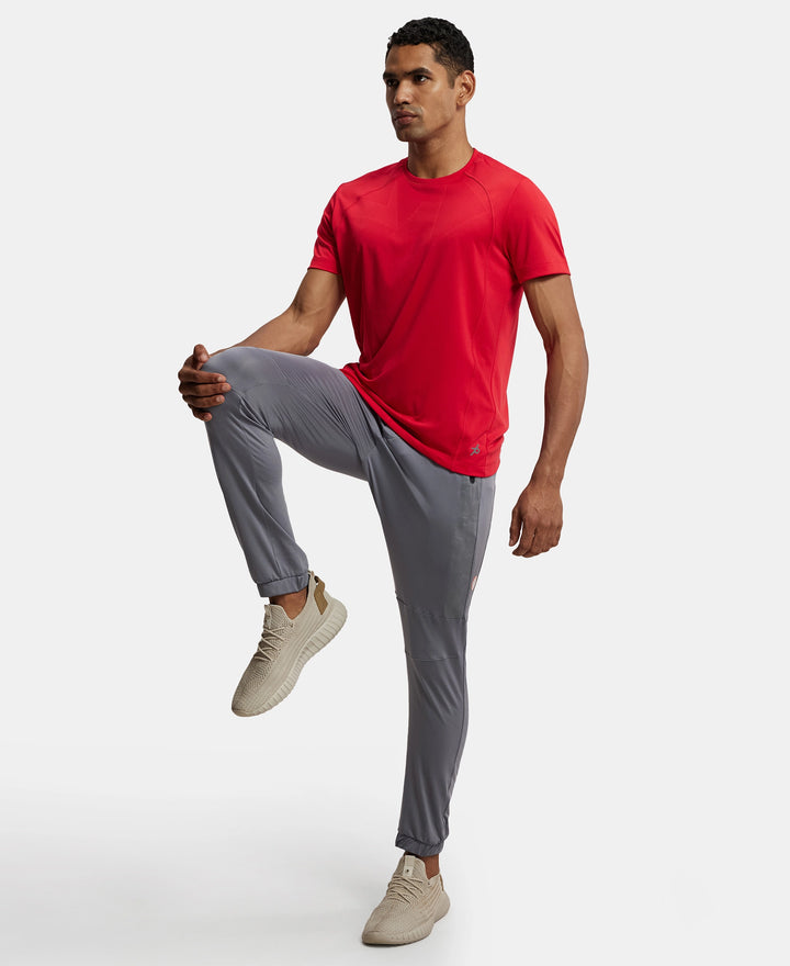 Microfiber Elastane Stretch Jogger with Zipper Pockets and StayDry Treatment - Quiet Shade-6