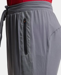Microfiber Elastane Stretch Jogger with Zipper Pockets and StayDry Treatment - Quiet Shade-7