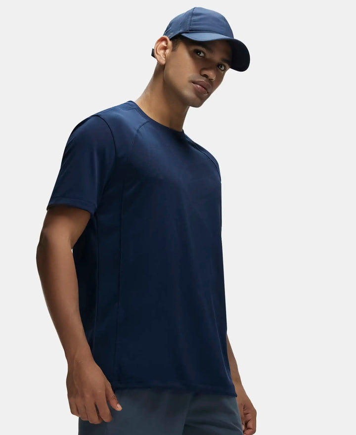 Rayon Polyester Elastane Slim Fit All Day Pants with Side Pockets - Jet Black-5