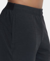 Lightweight Microfiber Shorts with Zipper Pockets and StayFresh Treatment - Black-7