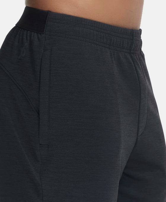 Lightweight Microfiber Shorts with Zipper Pockets and StayFresh Treatment - Black-7