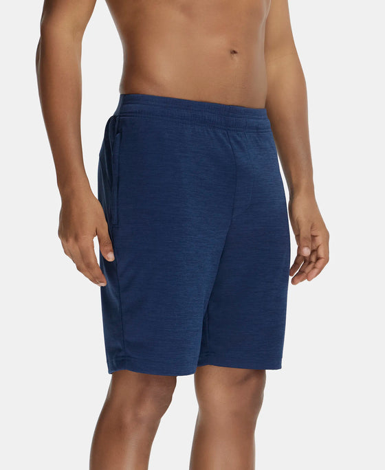 Lightweight Microfiber Shorts with Zipper Pockets and StayFresh Treatment - Insignia Blue-2