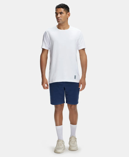 Lightweight Microfiber Shorts with Zipper Pockets and StayFresh Treatment - Insignia Blue-4