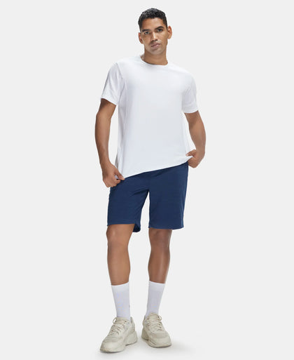 Lightweight Microfiber Shorts with Zipper Pockets and StayFresh Treatment - Insignia Blue-6