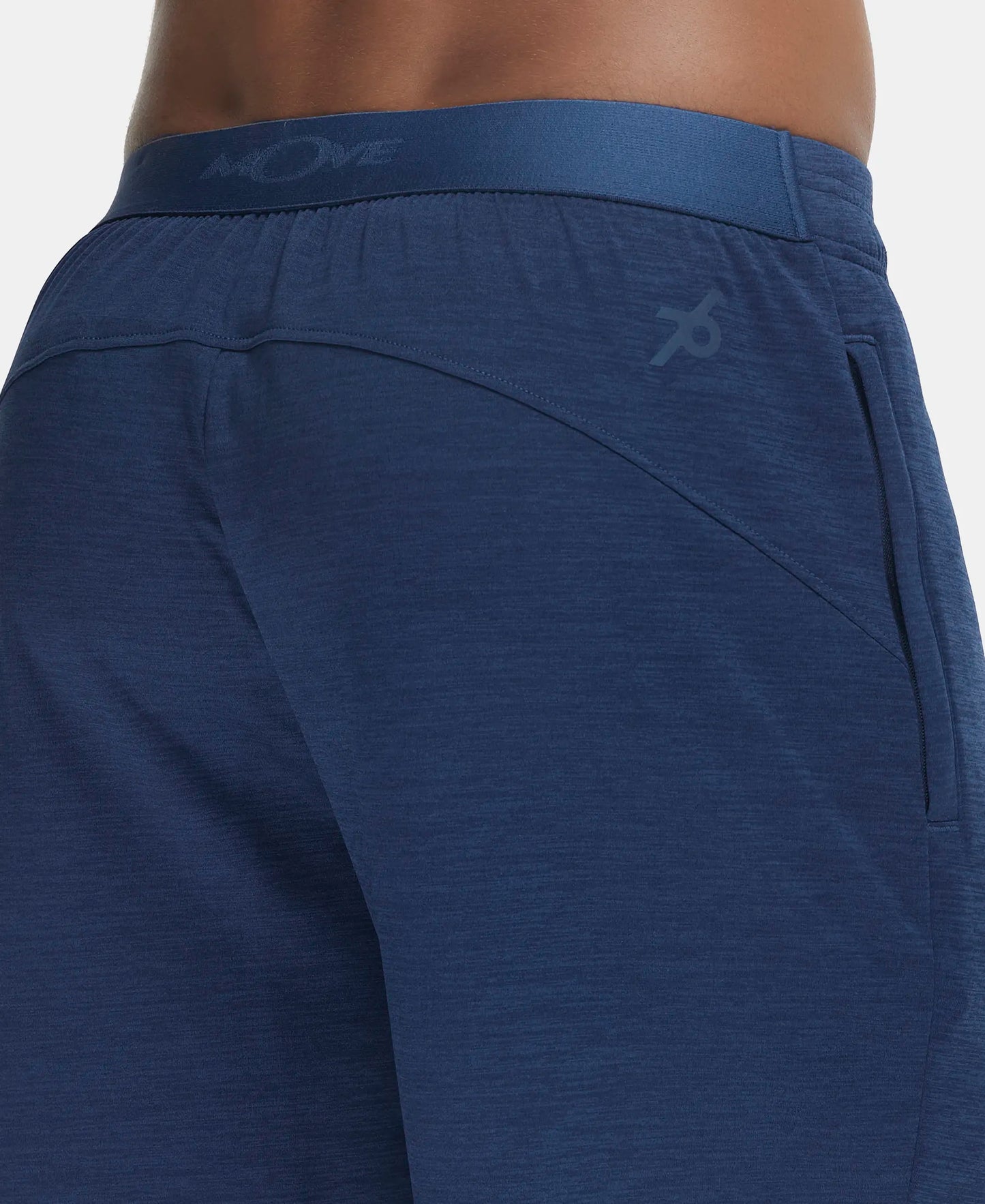 Lightweight Microfiber Shorts with Zipper Pockets and StayFresh Treatment - Insignia Blue-7