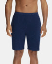 Lightweight Microfiber Shorts with Zipper Pockets and StayFresh Treatment - Navy-1