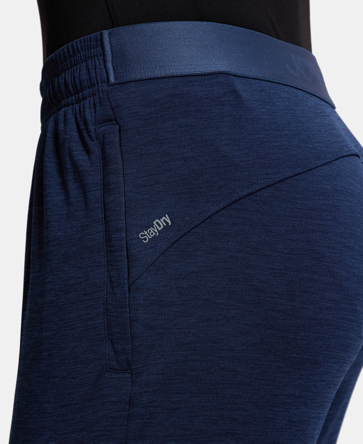 Lightweight Microfiber Trackpant with Zipper Pockets and StayFresh Treatment - Insignia Blue-7