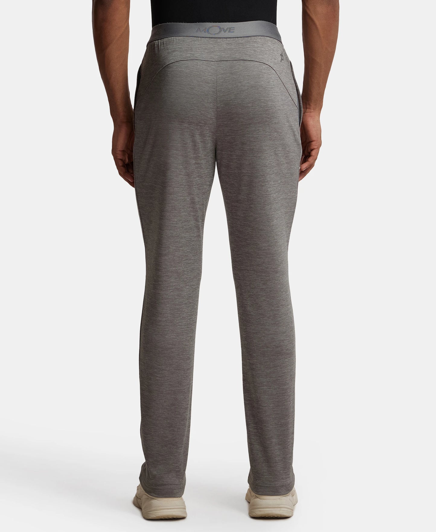 Lightweight Microfiber Trackpant with Zipper Pockets and StayFresh Treatment - Performance Grey-3