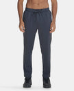 Recycled Microfiber Elastane Stretch Trackpant with Zipper Pockets and StayFresh Treatment - Graphite-1