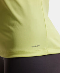 Microfiber Fabric Relaxed Fit Solid V Neck Half Sleeve Performance T-Shirt - Daiquiri Green-8