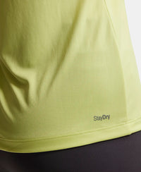 Microfiber Fabric Relaxed Fit Solid V Neck Half Sleeve Performance T-Shirt - Daiquiri Green-9