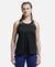 Microfiber Fabric Graphic Printed Racerback Styled Tank Top - Black-1